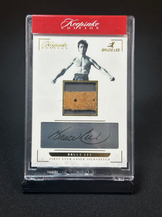 Keepsake Edition Bruce Lee Laser Signature Rare Used Training Helmet Strap Relic