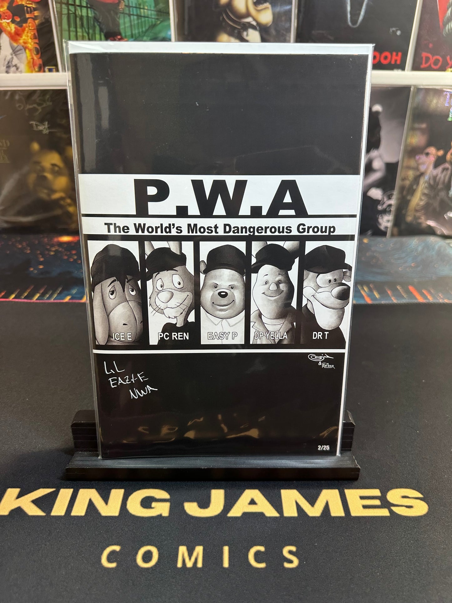 Do You Pooh NWA Homage Sigend By Lil Eazy E 2/25