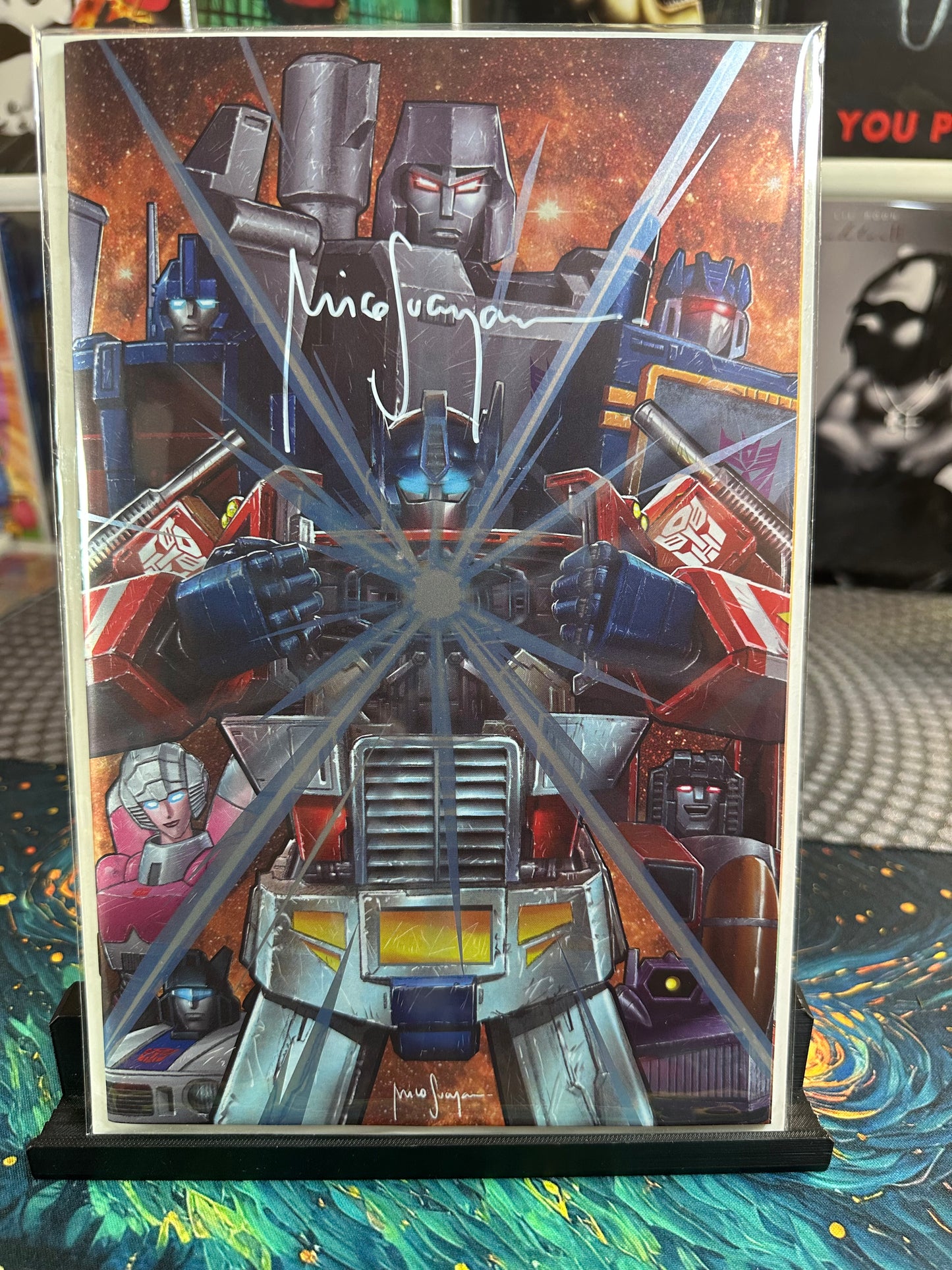 Transformers #25 Mico Suayan NYCC  Virgin Foil Signed By Mico COA