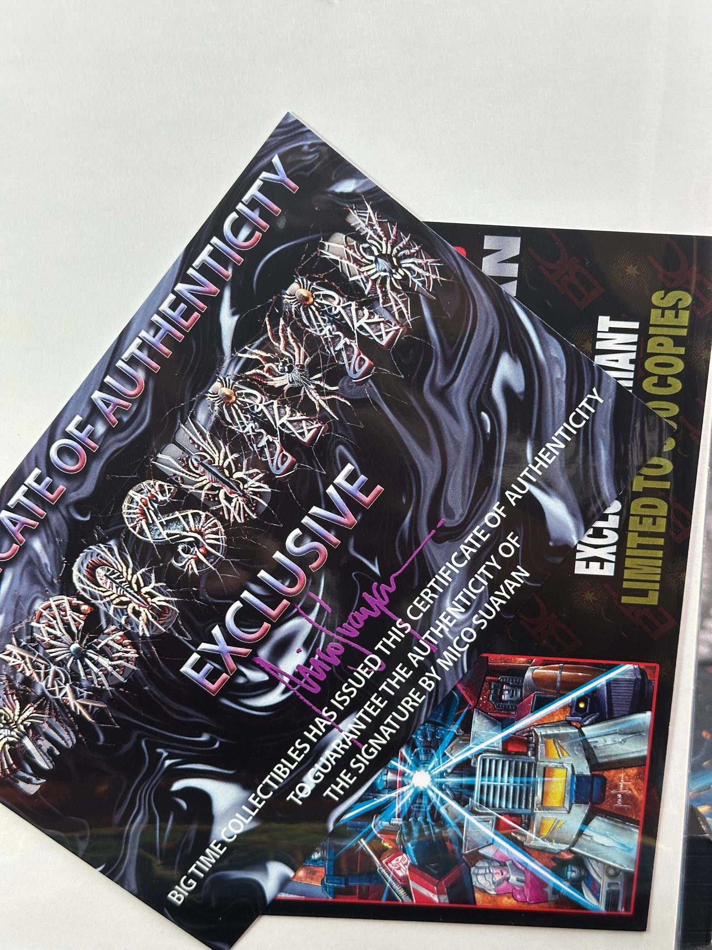 Transformers #25 Mico Suayan NYCC  Virgin Foil Signed By Mico COA