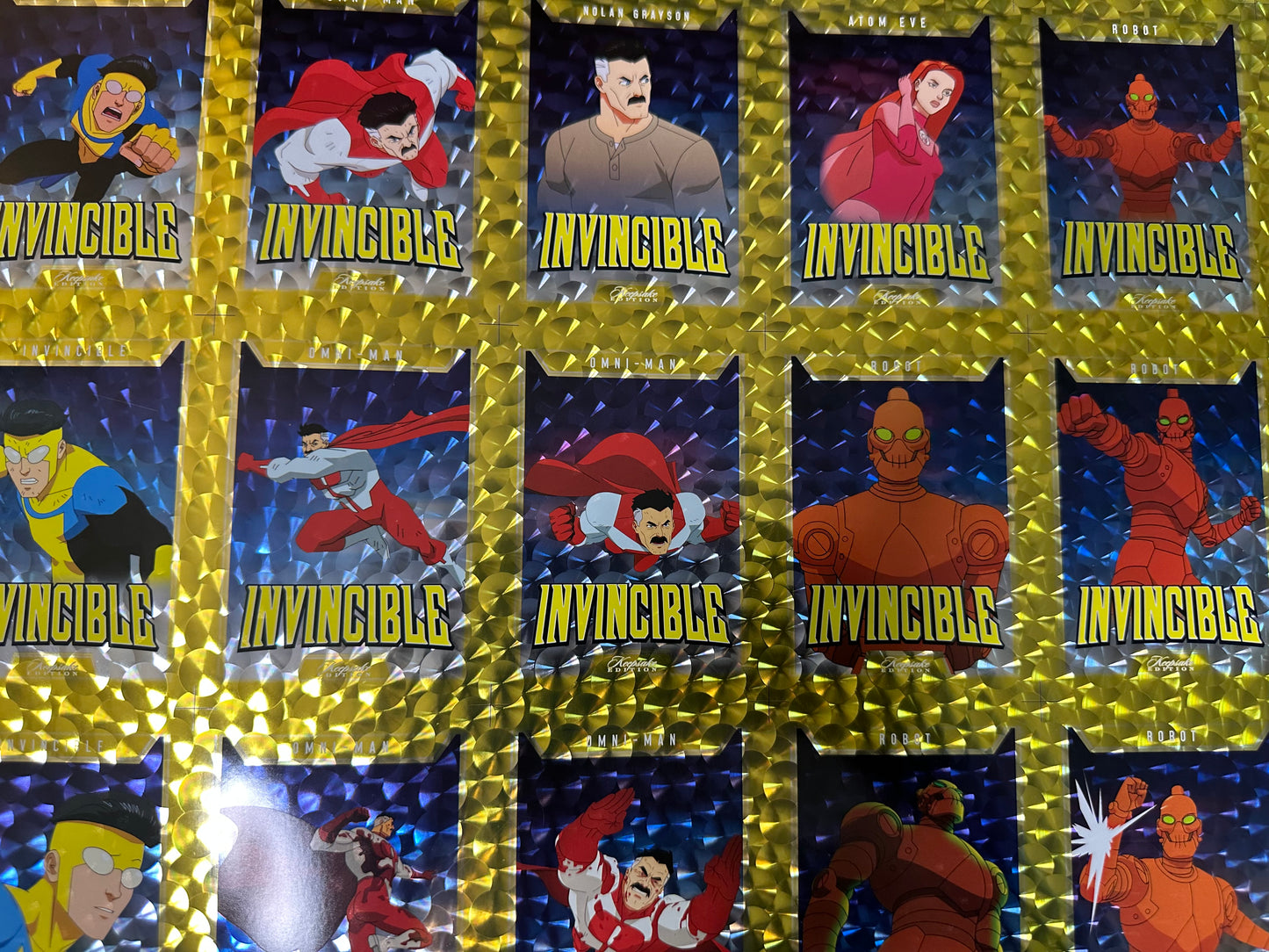Invincible Gold Swirl 1/1 Uncut Sheet With COA